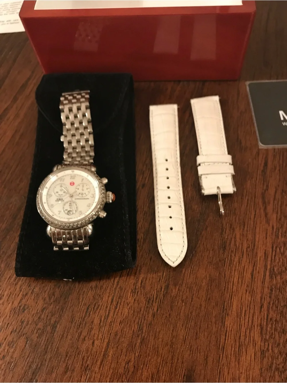 MICHELE CSX-36 Diamond Chronograph Watch 0.60 CTW